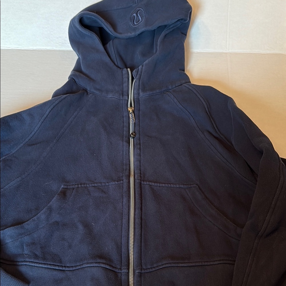 Lululemon Cropped Navy Blue Hoodie Jacket